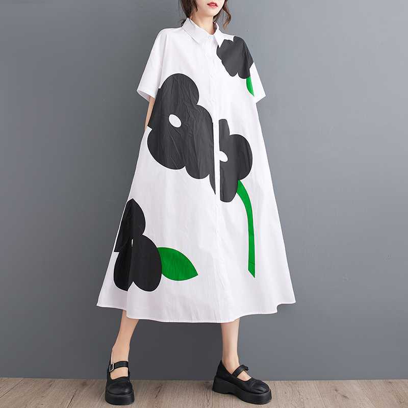 Женское свободное повседневное простое милое платье-рубашка с коротким рукавом One size белый
Женское свободное повседневное простое милое платье-рубашка с коротким рукавом One size белый