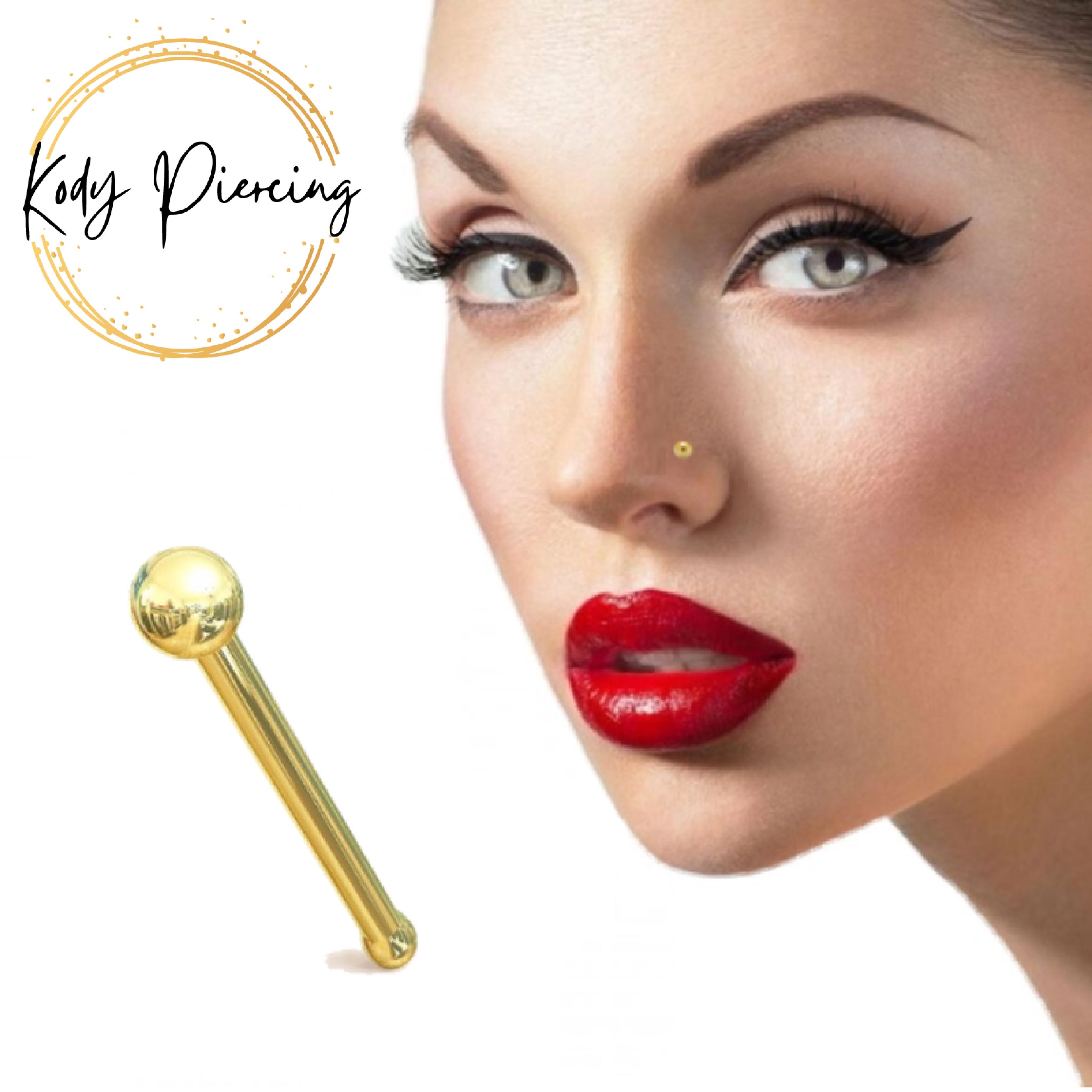 KODY PIERCING Булавка для носа из 14-каратного золота со шариковой головкой - качественный пирсинг
KODY PIERCING Булавка для носа из 14-каратного золота со шариковой головкой - качественный пирсинг