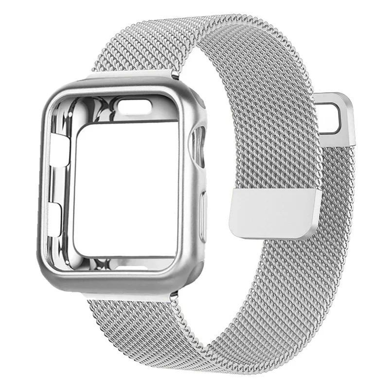 Milanese Case+Strap for Apple Watch Band 9 8 7 6 SE 5 4 49MM 41mm 40mm 44mm 42mm 38mm Watchband for Iwatch Series 9 Correa 45mm 44mm Series 654SE
Milanese Case+Strap for Apple Watch Band 9 8 7 6 SE 5 4 49MM 41mm 40mm 44mm 42mm 38mm Watchband for Iwatch Series 9 Correa 45mm 44mm Series 654SE