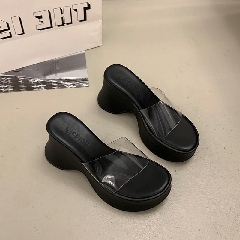 бисквитный торт толстая подошва наклонный каблук крутые тапочки женская летняя носка модные новые высококачественные прозрачные шлепанцы 40 чёрный
бисквитный торт толстая подошва наклонный каблук крутые тапочки женская летняя носка модные новые высококачественные прозрачные шлепанцы 40 чёрный