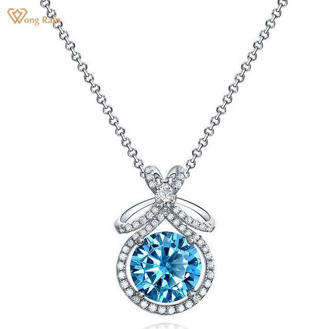 Wong Rain, 100% серебро 925 пробы, круглая огранка, 10 мм, цирконы AAAAA, драгоценный камень, юбилейная вечеринка, женское ожерелье с подвеской, ювелирные изделия синий
Wong Rain, 100% серебро 925 пробы, круглая огранка, 10 мм, цирконы AAAAA, драгоценный камень, юбилейная вечеринка, женское ожерелье с подвеской, ювелирные изделия синий