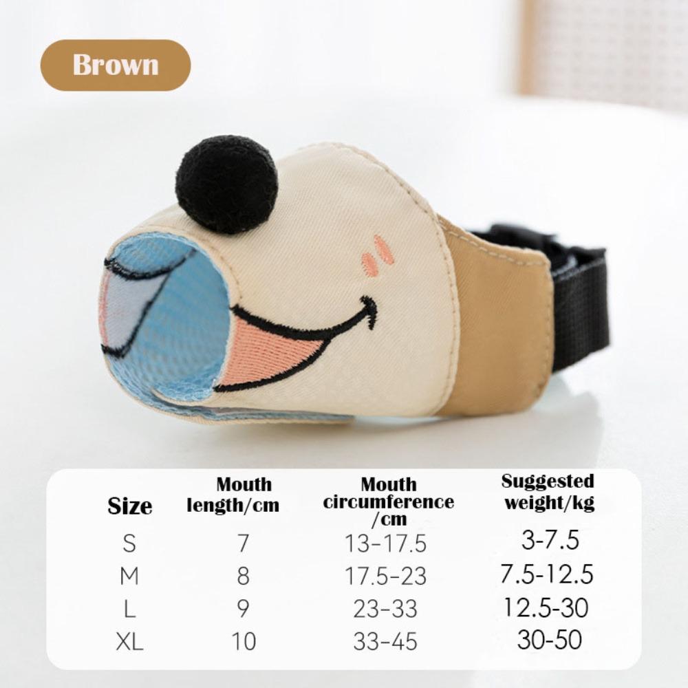 Breathable Anti-bite Mask Anti-indiscriminate Eating Anti-barking Mask Portable Dog Muzzle Mask S коричневий
Breathable Anti-bite Mask Anti-indiscriminate Eating Anti-barking Mask Portable Dog Muzzle Mask S коричневий
