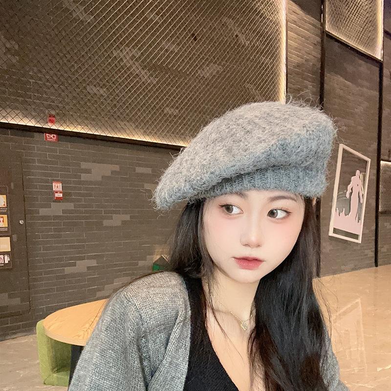 Осень и Зима Новая Корейская Версия Универсальная Мохеровая Шапка Шерстяная Вязаная Шапка Плюшевый Берет из Кролика Берет Художника Шапка M(56-58cm)
Осень и Зима Новая Корейская Версия Универсальная Мохеровая Шапка Шерстяная Вязаная Шапка Плюшевый Берет из Кролика Берет Художника Шапка M(56-58cm)