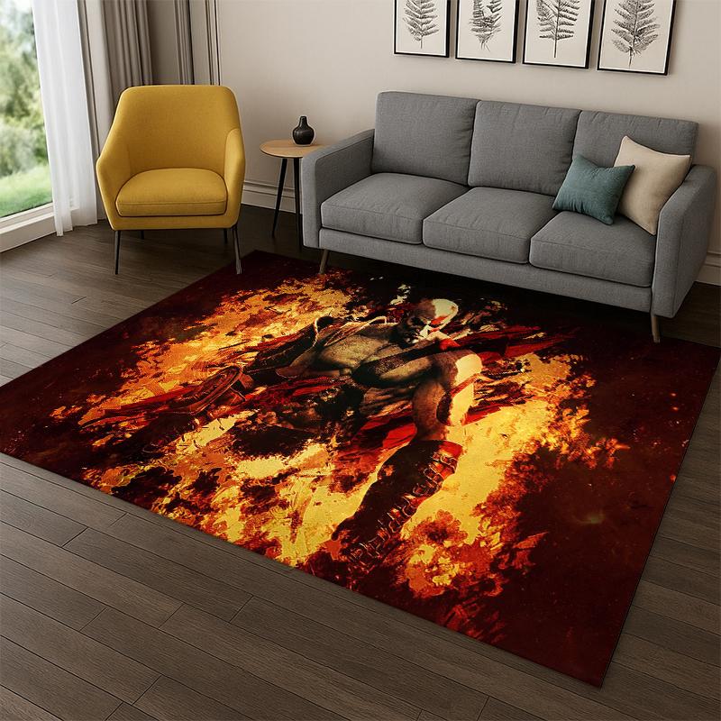 Retro God of War Game Kratos Carpet Rug for Bedroom Living Room Sofa Playroom Doormat Home Decor,Kid Area Rug Non-slip gift 40x60cm
Retro God of War Game Kratos Carpet Rug for Bedroom Living Room Sofa Playroom Doormat Home Decor,Kid Area Rug Non-slip gift 40x60cm