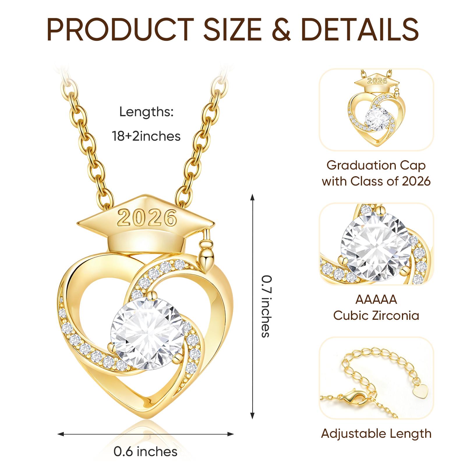 Graduation of Class 2026 14K Gold Plated Mortarboard Cap Pendant Necklace Memorial Jewelry Gift for Women Friend Daughter Gift
Graduation of Class 2026 14K Gold Plated Mortarboard Cap Pendant Necklace Memorial Jewelry Gift for Women Friend Daughter Gift