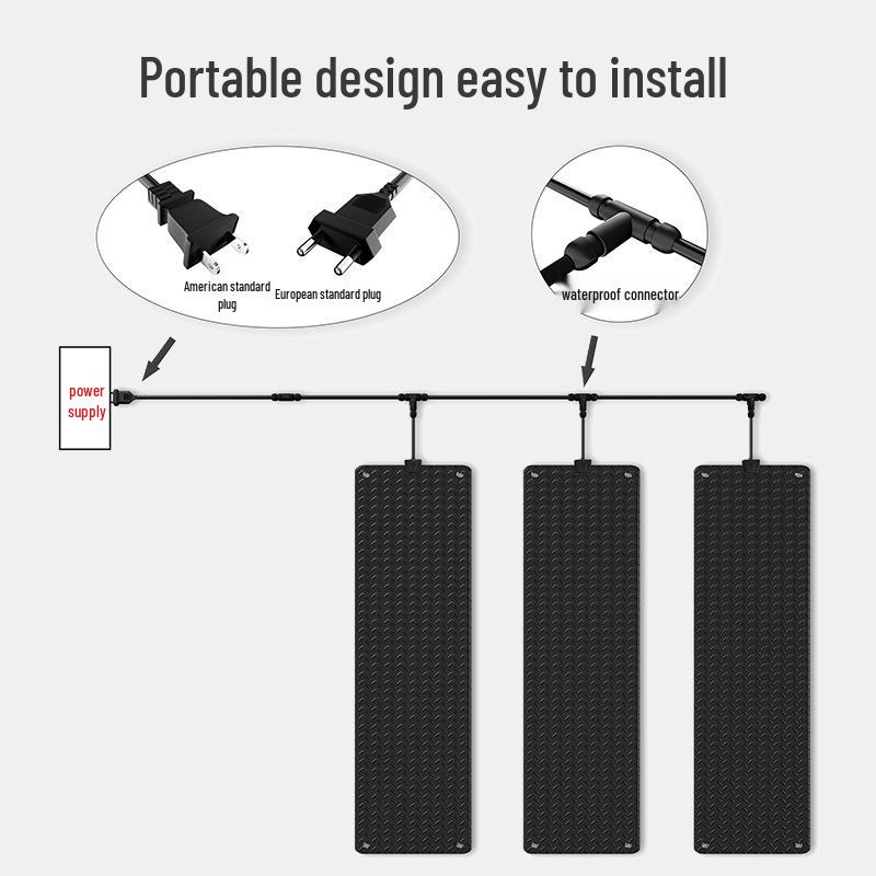Водонепроницаемый нескользящий нагревательный коврик из графена для ступеней, снеготаяние и противообледенение 2m Leakage Protection Plug
Водонепроницаемый нескользящий нагревательный коврик из графена для ступеней, снеготаяние и противообледенение 2m Leakage Protection Plug