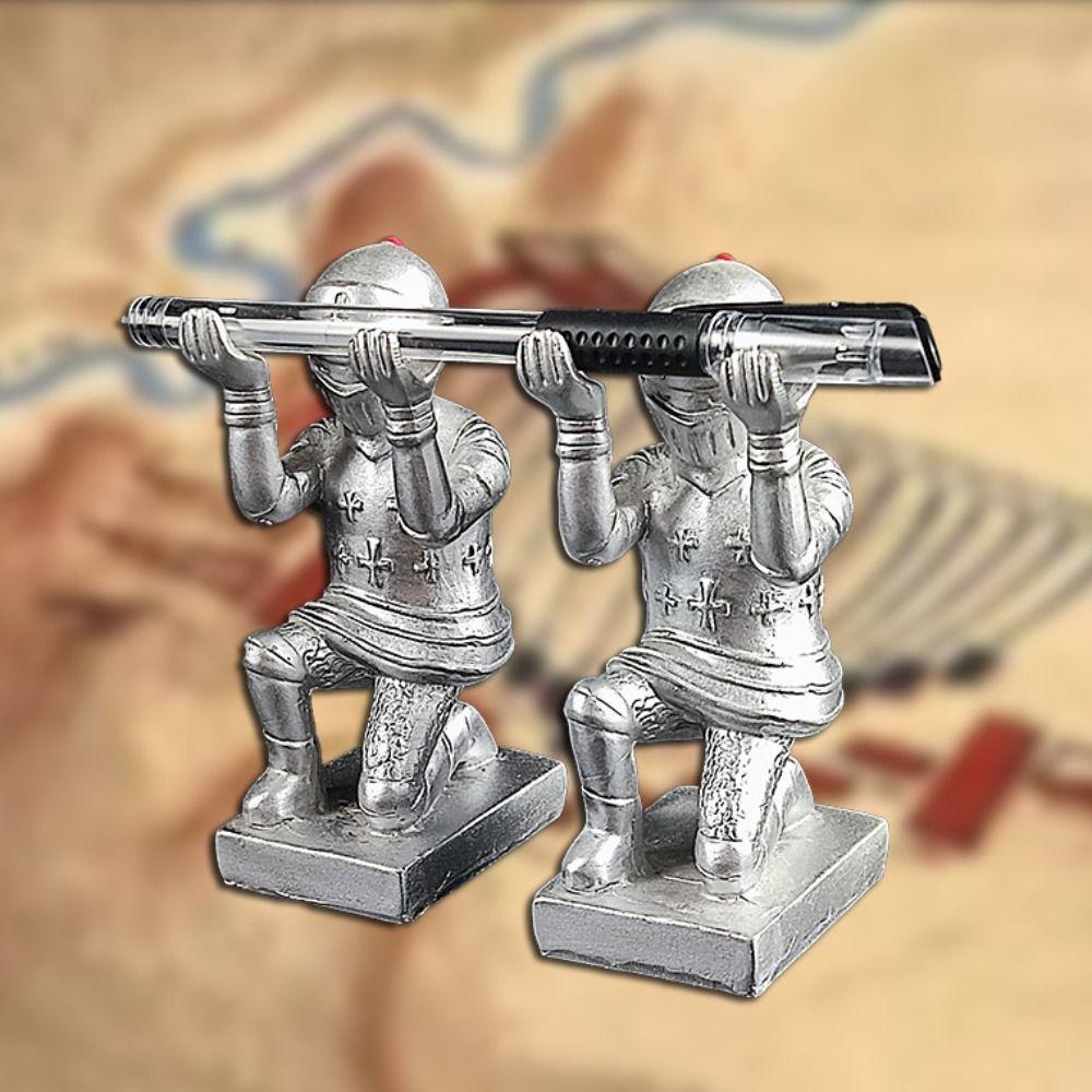 Desktop Organizer Mobile Phone Holder Armor Knight Kneeling Pen Holder Helmet Knight Pen Holder
Desktop Organizer Mobile Phone Holder Armor Knight Kneeling Pen Holder Helmet Knight Pen Holder