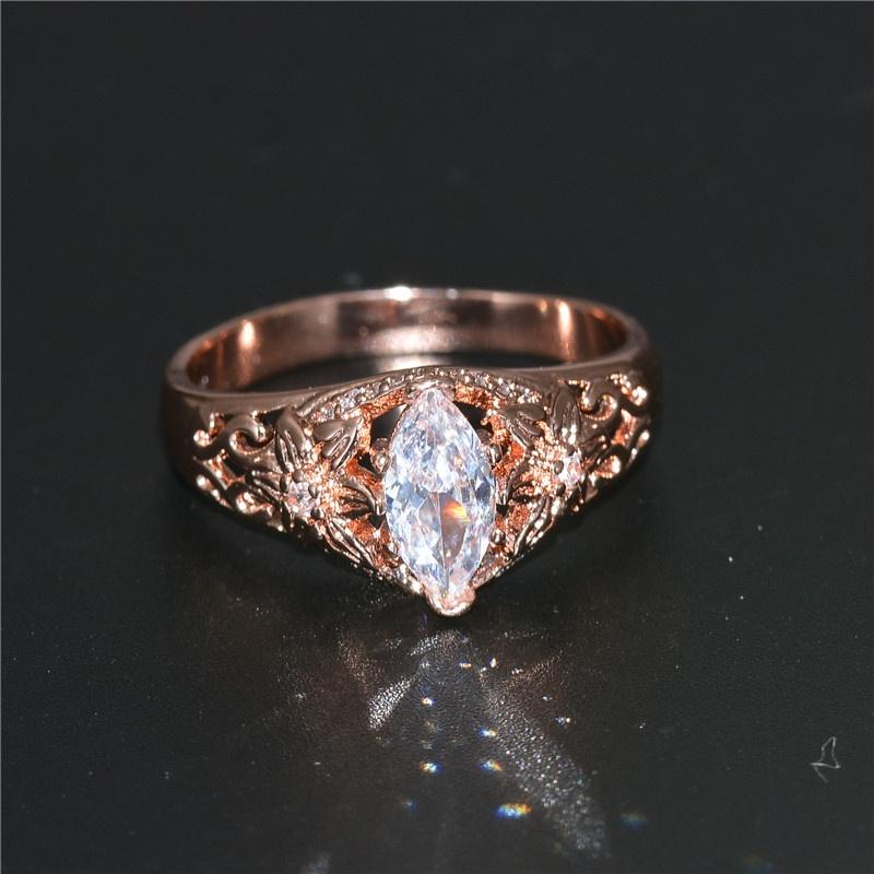 CAOSHI Delicacy Women s Wedding Rings Hollow Band with Marquise Cut Crystal Stone Zircon for Women Couples Finger Accessories 6&ROSE GOLD COLOR
CAOSHI Delicacy Women s Wedding Rings Hollow Band with Marquise Cut Crystal Stone Zircon for Women Couples Finger Accessories 6&ROSE GOLD COLOR