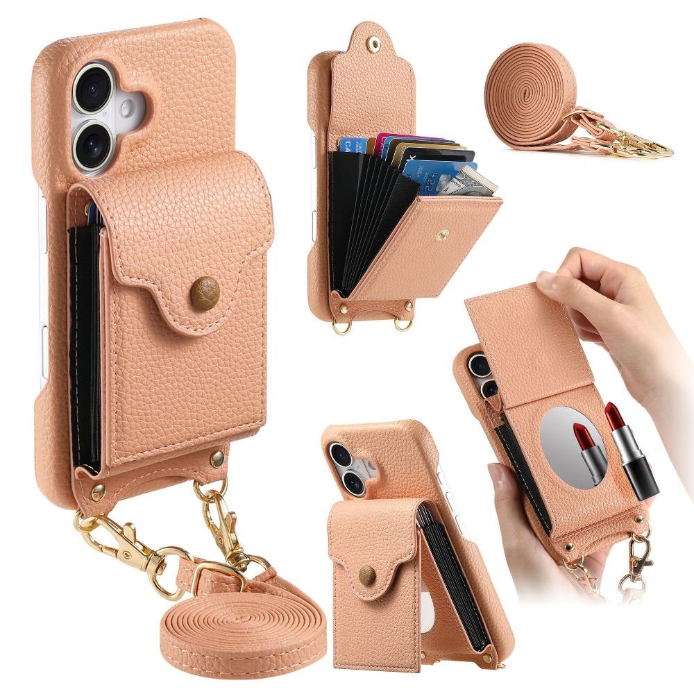 Crossbody Mirror Wallet Card Holder Flip Leather Case for IPhone 16 SE 16 Pro Max 15 14 13 12 11 XS XR 7 8 Plus Protective Cover For iPhone 16 SE рожевий
Crossbody Mirror Wallet Card Holder Flip Leather Case for IPhone 16 SE 16 Pro Max 15 14 13 12 11 XS XR 7 8 Plus Protective Cover For iPhone 16 SE рожевий