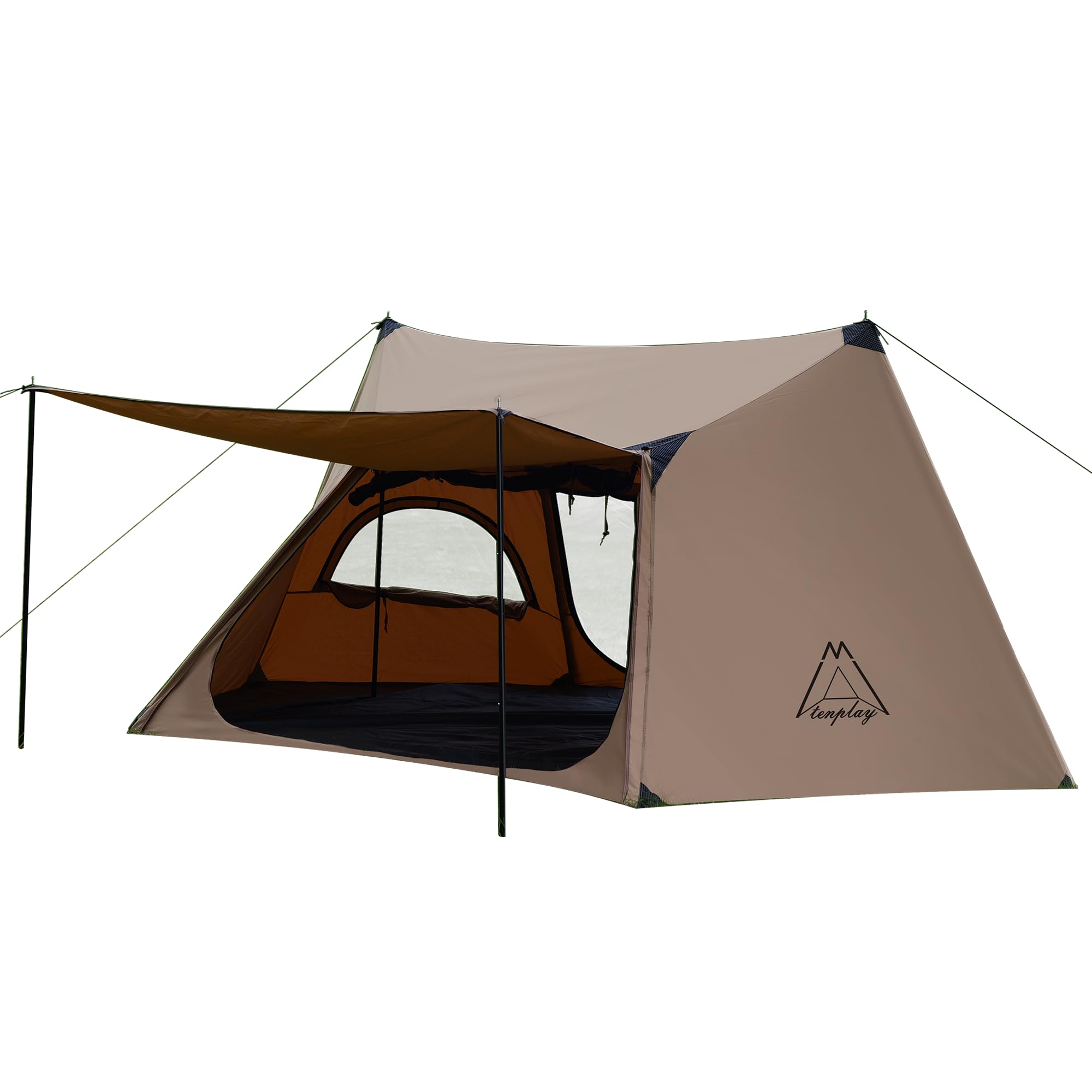 TENPLAY Shelter Person TC Cotton Pup Guard Camping Living Water Pressure Resistance Easy to Set UV 4 Comes with Chimney Includes Ground Camping Tent, коричневий
TENPLAY Shelter Person TC Cotton Pup Guard Camping Living Water Pressure Resistance Easy to Set UV 4 Comes with Chimney Includes Ground Camping Tent, коричневий