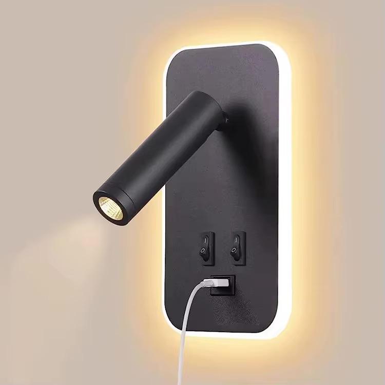 Modern Rotating Wall Lamp With Usb Bedroom Study Living Room Hotel Bedside Reading Rotation LED Wall Light With Switch Control чорний
Modern Rotating Wall Lamp With Usb Bedroom Study Living Room Hotel Bedside Reading Rotation LED Wall Light With Switch Control чорний