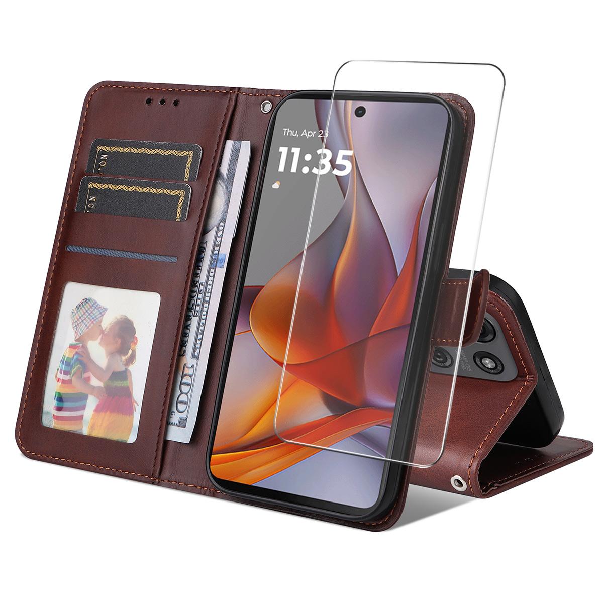 For Motorola Moto G75 5G PU Leather Wallet Case ENKAY HAT PRINCE Phone Stand Cover with Tempered Glass E
For Motorola Moto G75 5G PU Leather Wallet Case ENKAY HAT PRINCE Phone Stand Cover with Tempered Glass E