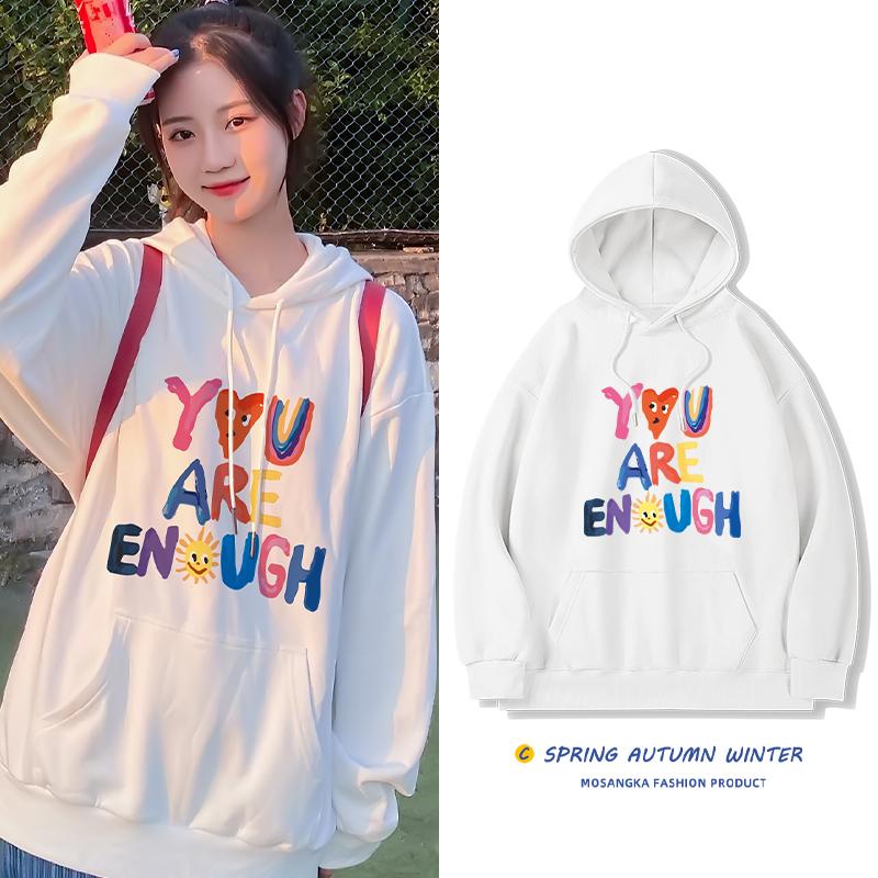 Женский свободный свитер больших размеров с капюшоном
Женский свободный свитер больших размеров с капюшоном