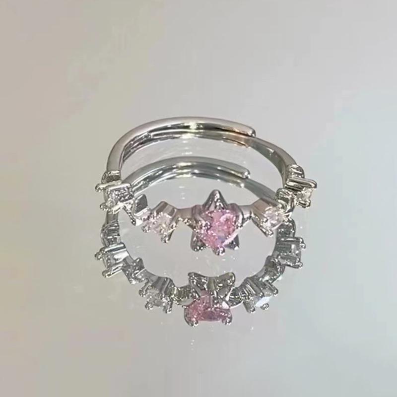 Кільце для пар з цирконовою зіркою для жінок, чоловіків, прості каблучки для вказівного пальця, що відкриваються, регульовані універсальні каблучки, подарунок до Дня святого Валентина
Кільце для пар з цирконовою зіркою для жінок, чоловіків, прості каблучки для вказівного пальця, що відкриваються, регульовані універсальні каблучки, подарунок до Дня святого Валентина