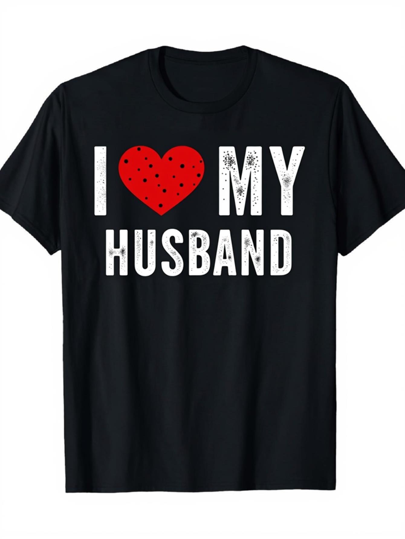 I Love My Husband Graphic T-Shirt Casual Crew Neck Short Sleeve Cotton Tee for Women Daily Wear 5XL різнокольоровий
I Love My Husband Graphic T-Shirt Casual Crew Neck Short Sleeve Cotton Tee for Women Daily Wear 5XL різнокольоровий