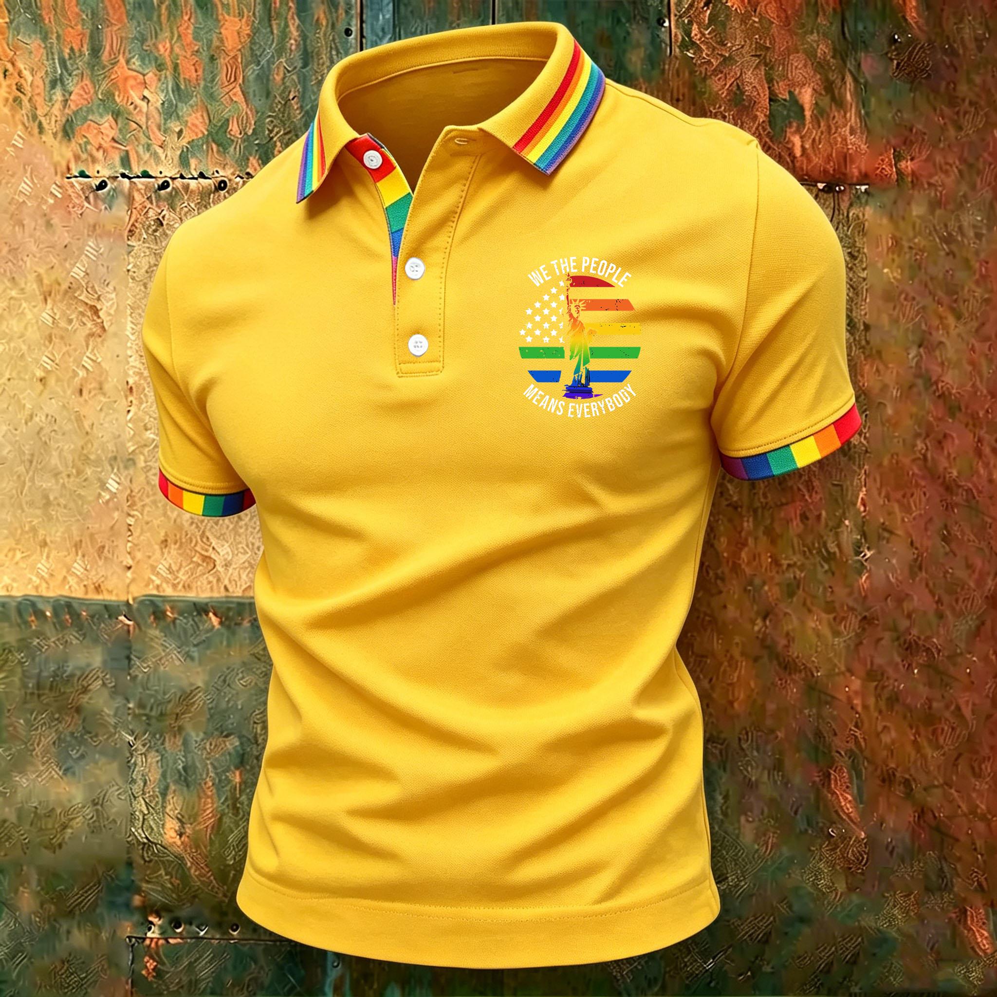 Men’s Casual Gradient Polo Shirt Short Sleeve Classic Fit with Printed Graphic and Button Placket for Everyday Wear S
Men’s Casual Gradient Polo Shirt Short Sleeve Classic Fit with Printed Graphic and Button Placket for Everyday Wear S