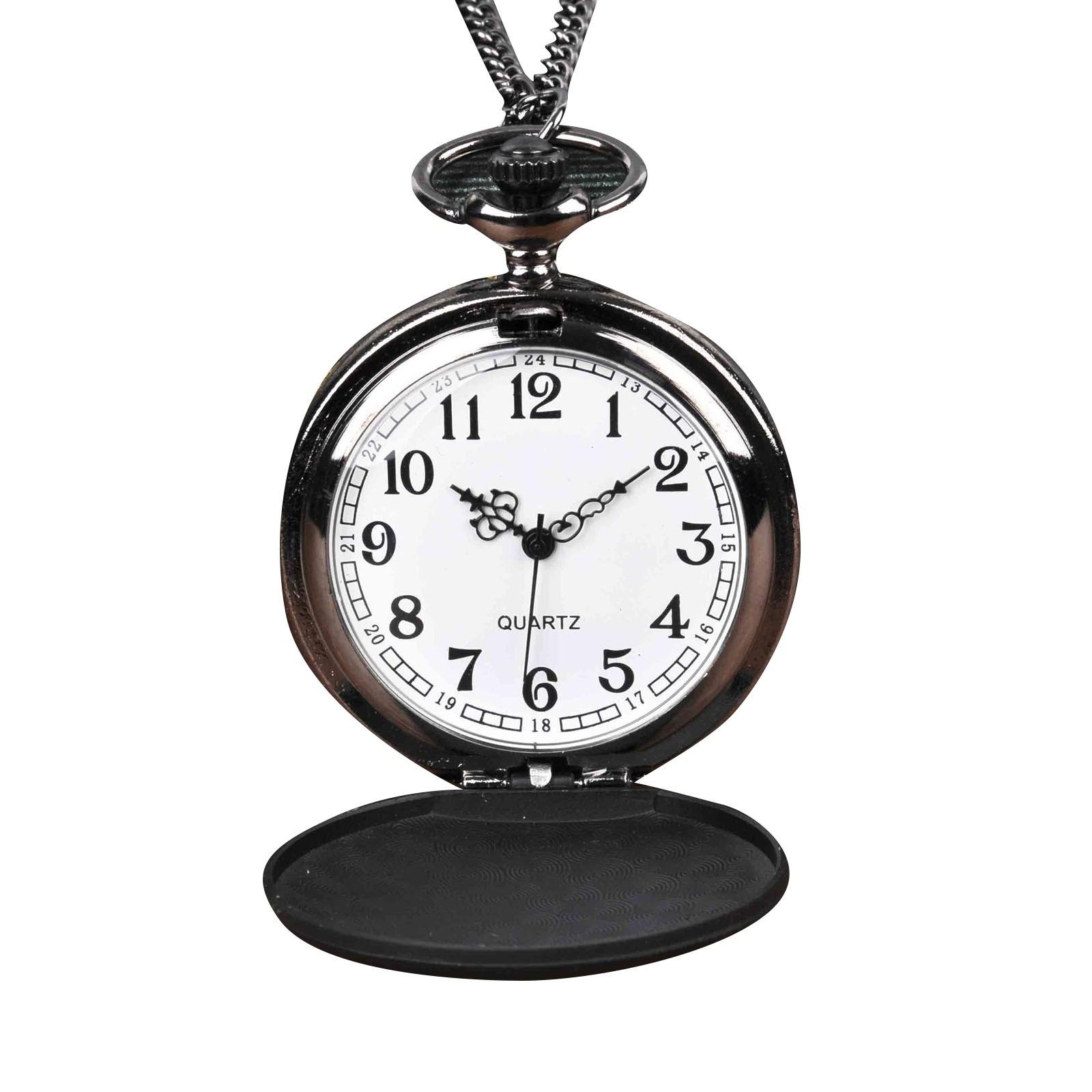 Карманные часы Винтажная цепочка Ретро Величайшее ожерелье для карманных часов чёрный