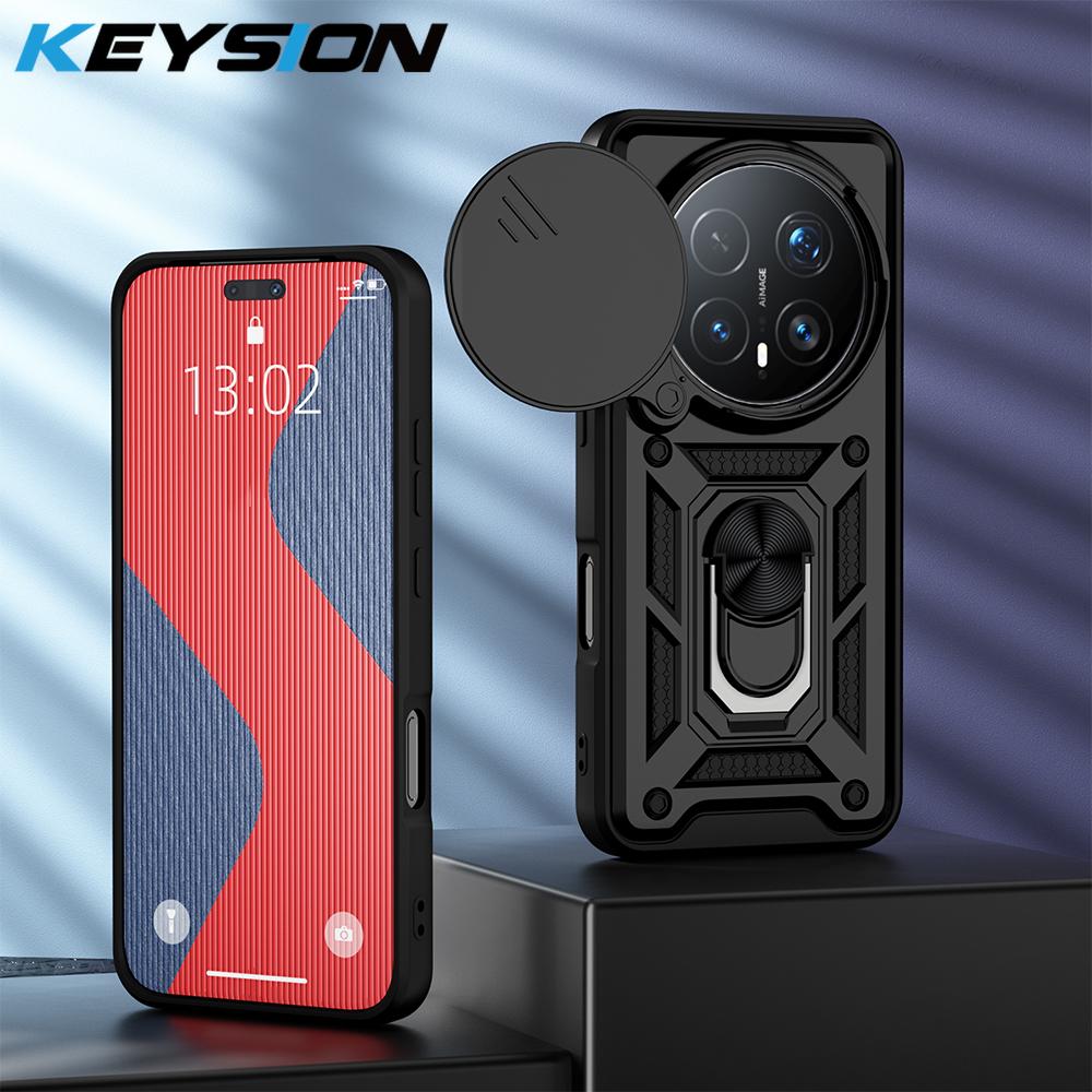 Ударопрочный бронированный чехол KEYSION для HONOR Magic 8 Pro 5G с кольцом-подставкой и защитой шторки камеры, задняя крышка телефона для Magic 8 Pro for Magic 8 Pro чёрный
Ударопрочный бронированный чехол KEYSION для HONOR Magic 8 Pro 5G с кольцом-подставкой и защитой шторки камеры, задняя крышка телефона для Magic 8 Pro for Magic 8 Pro чёрный