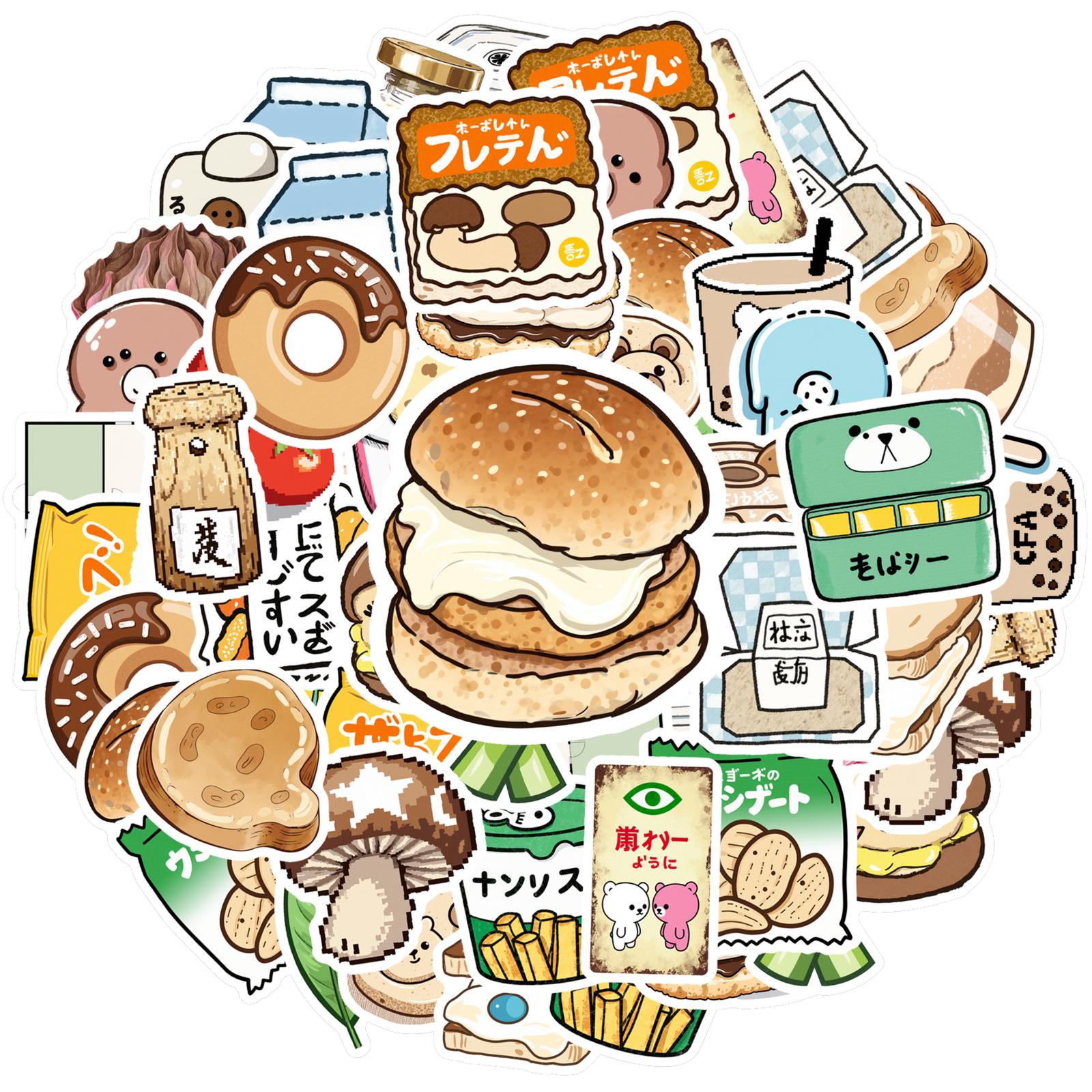35pcs Cute Snack Stickers Colorful Japan Stickers Stationery Stickers For DIY Phone Laptop Scrapbook Bike Notebook
35pcs Cute Snack Stickers Colorful Japan Stickers Stationery Stickers For DIY Phone Laptop Scrapbook Bike Notebook