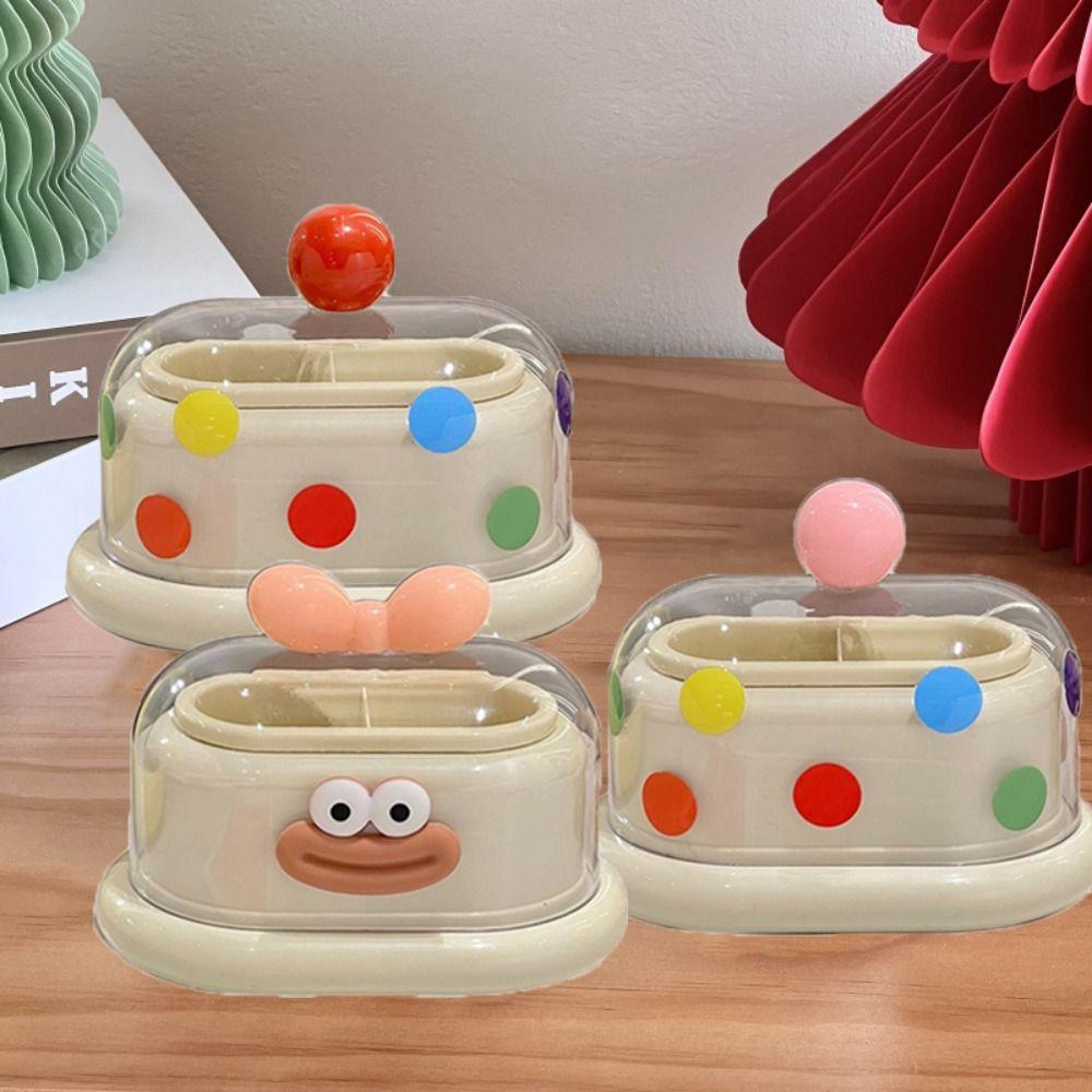 Double Grid Toothpick Storage Box Plastic Cotton Swab Tube Dopamine Toothpick Box for Home Style A
Double Grid Toothpick Storage Box Plastic Cotton Swab Tube Dopamine Toothpick Box for Home Style A