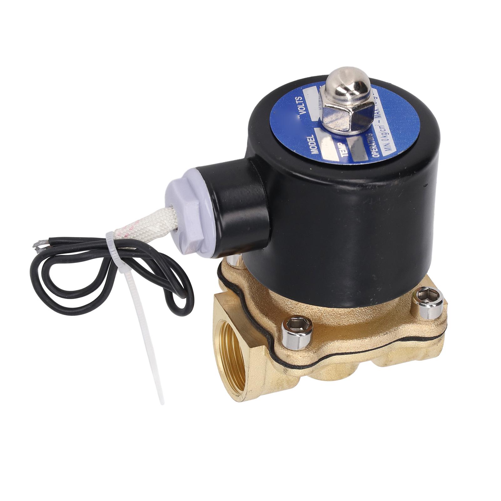 Solenoid Valve 2W Normally Closed Brass Copper Core Coil Electric Solenoid Valve for Water Gas Oil
Solenoid Valve 2W Normally Closed Brass Copper Core Coil Electric Solenoid Valve for Water Gas Oil
