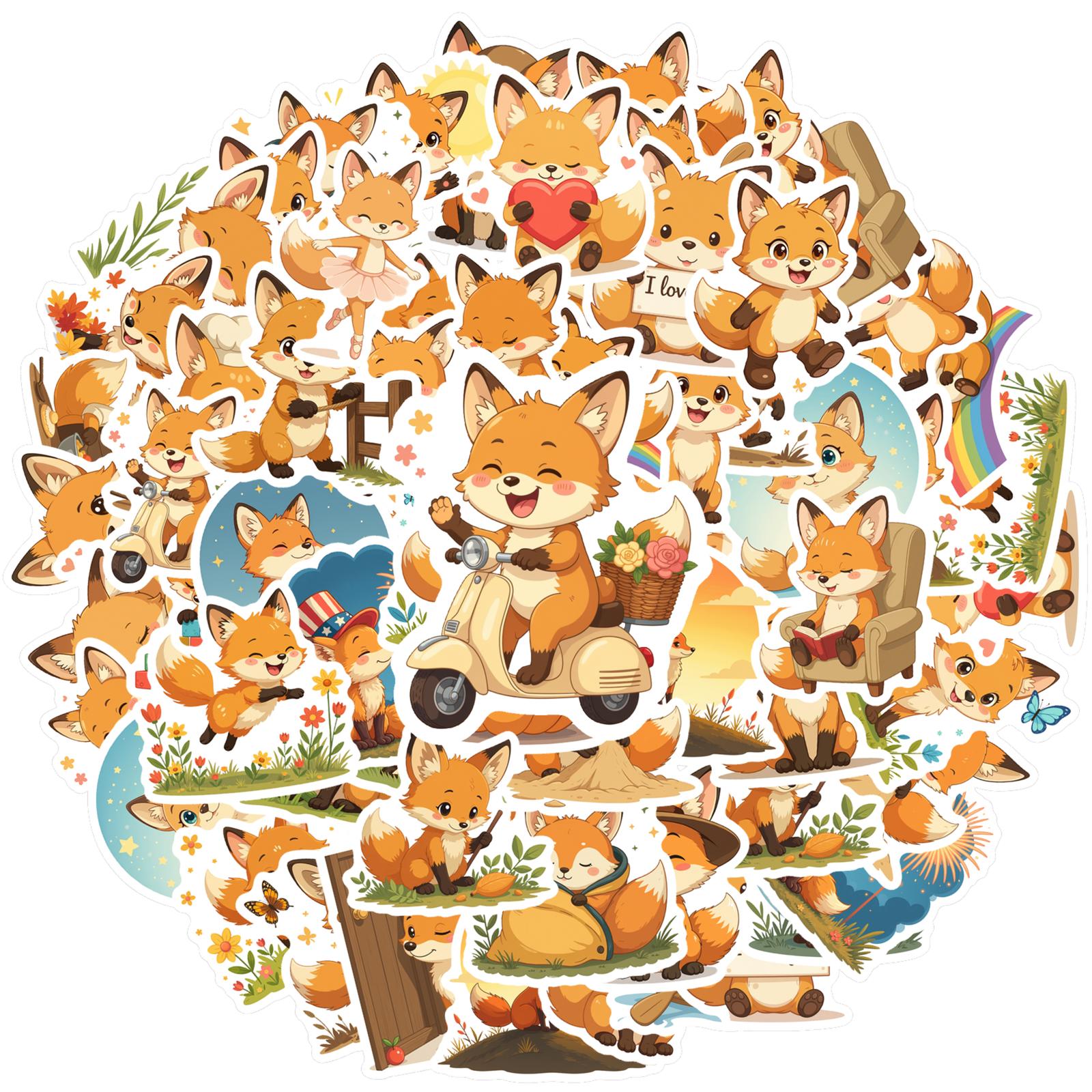 35pcs-100pcs Decals adorable Cartoon Stickers Fox Stickers Fox Adhesive Label for Car Sticker Suitcase
35pcs-100pcs Decals adorable Cartoon Stickers Fox Stickers Fox Adhesive Label for Car Sticker Suitcase