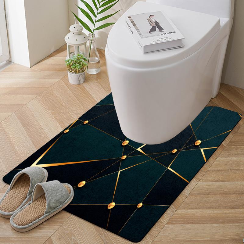 VIKAMA Toilet U-Shaped Floor Mat Waterproof And Dirt-Resistant Pvc Floor Rug Anti-Slip Mat For Bathroom And Washroom Home Decor 40X60CM (1.3X2FT
VIKAMA Toilet U-Shaped Floor Mat Waterproof And Dirt-Resistant Pvc Floor Rug Anti-Slip Mat For Bathroom And Washroom Home Decor 40X60CM (1.3X2FT