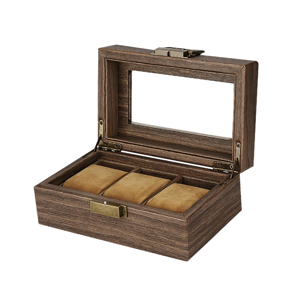 Anyasun Watch Case, 3 Pieces, Watch Storage Box, Luxury Watch Collection Case, Unisex, Interior Use (1 Tier Type, 3 Pieces (Wood Grain PU))
Anyasun Watch Case, 3 Pieces, Watch Storage Box, Luxury Watch Collection Case, Unisex, Interior Use (1 Tier Type, 3 Pieces (Wood Grain PU))