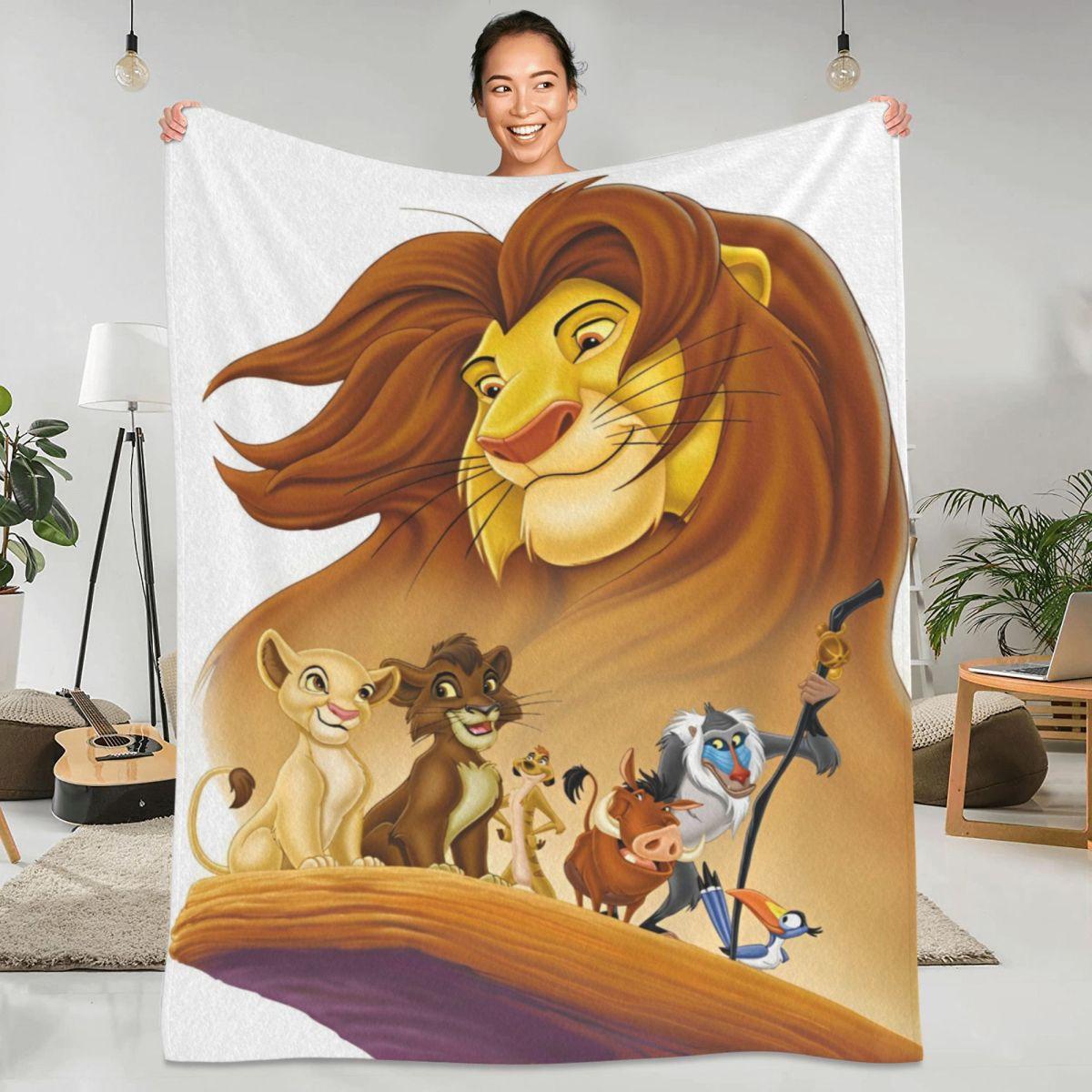 Simba The Lion King Blanket American Animated Film Warm Soft Print Plush Throw Blanket For Sofa Bed Flannel Bedspread Bed Cover 75cmx90cm
Simba The Lion King Blanket American Animated Film Warm Soft Print Plush Throw Blanket For Sofa Bed Flannel Bedspread Bed Cover 75cmx90cm
