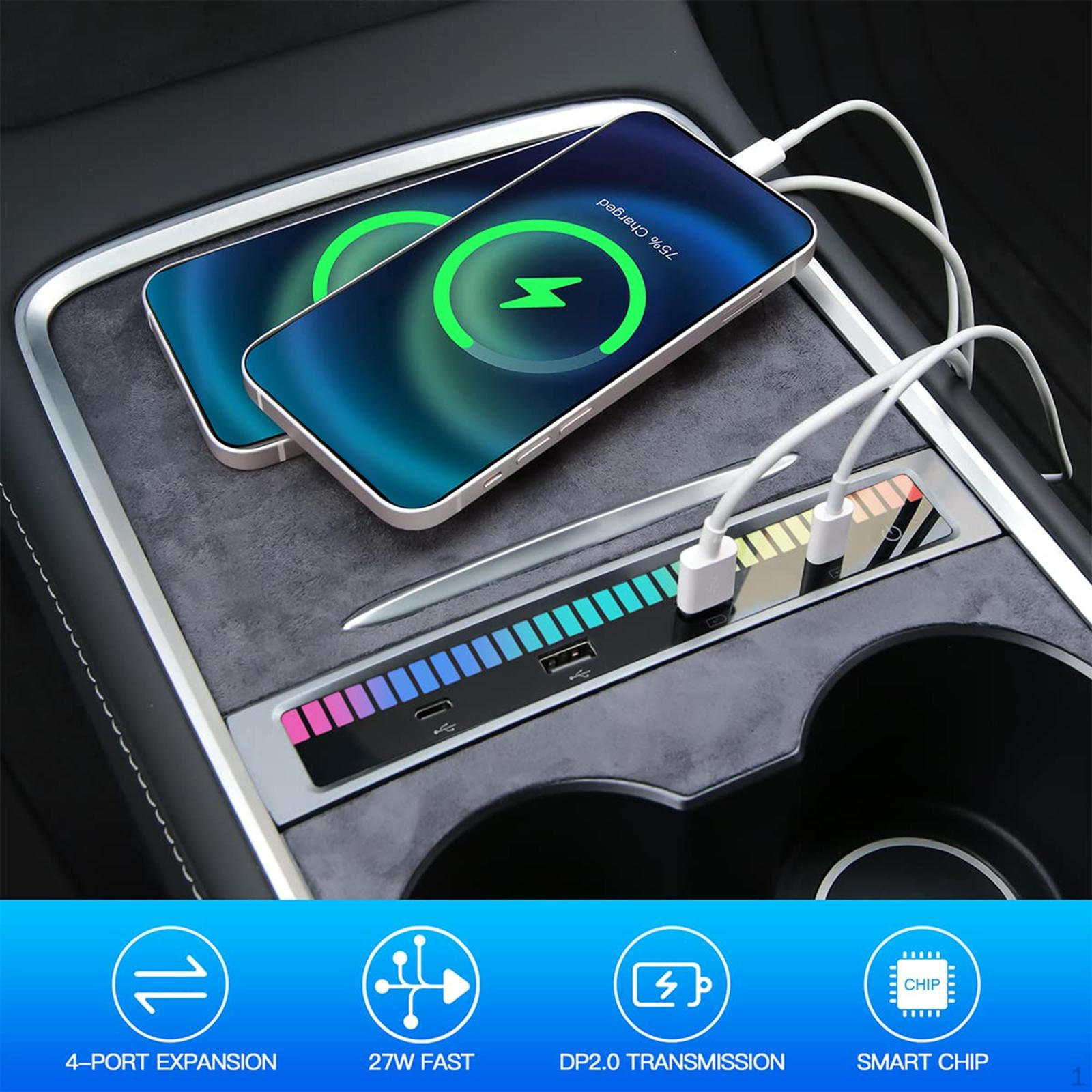 USB Hub Adapter Center Console Multiport Compact Professional Portable Smart Chip for Model 3 Y
USB Hub Adapter Center Console Multiport Compact Professional Portable Smart Chip for Model 3 Y