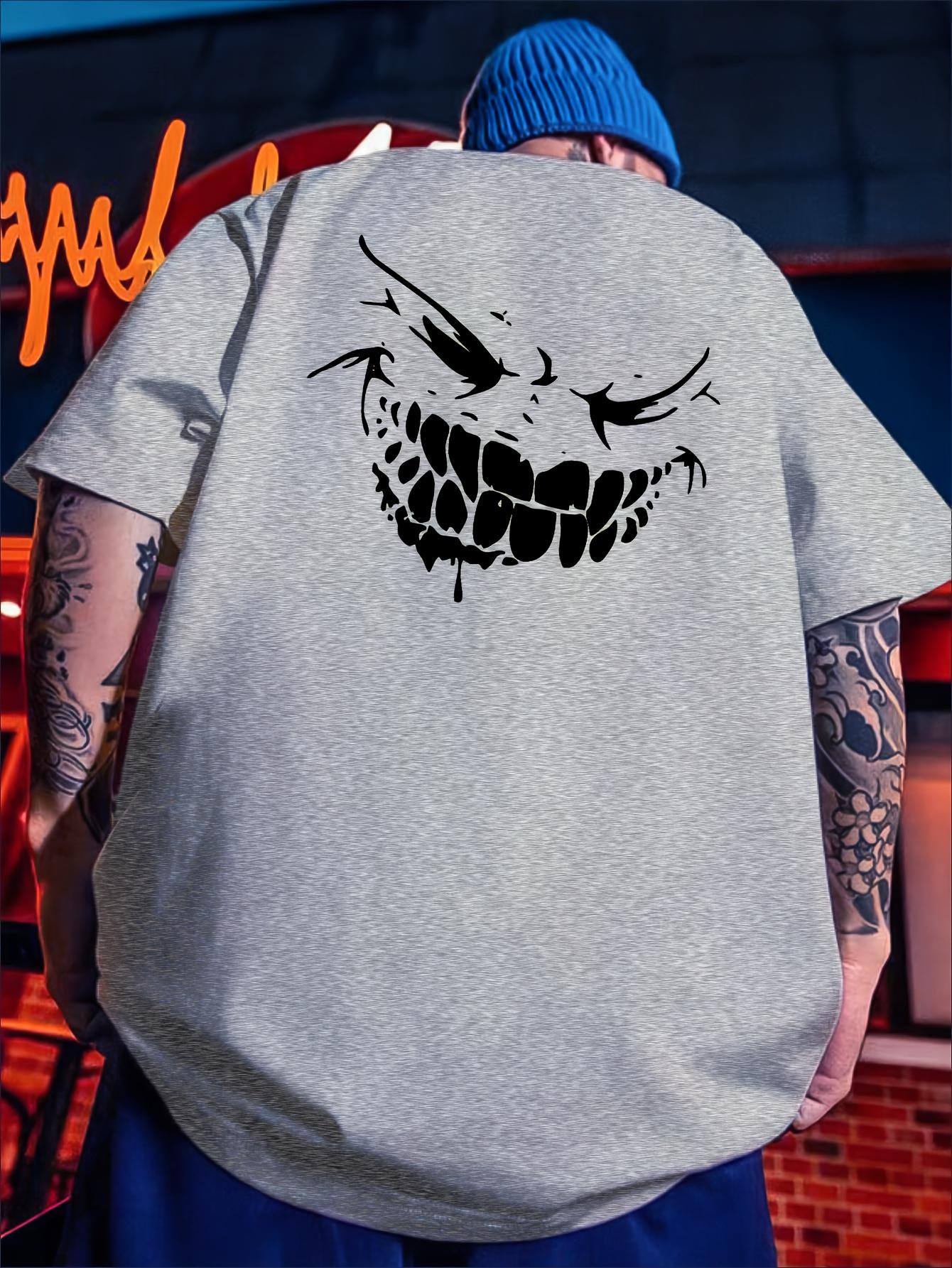 2026 Spring and Summer Large Mens Tshirt Creative Ghost Face Pattern Short Sleeve Tshirt Suitable for Tall and Strong Men S
2026 Spring and Summer Large Mens Tshirt Creative Ghost Face Pattern Short Sleeve Tshirt Suitable for Tall and Strong Men S
