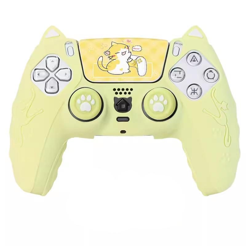 Lovely Cat Silicone Soft Protector Sticker Skin For Sony Playstation Dualsense 5 PS5 Controller Case Thumb Stick Grip Cap Cover жовтий
Lovely Cat Silicone Soft Protector Sticker Skin For Sony Playstation Dualsense 5 PS5 Controller Case Thumb Stick Grip Cap Cover жовтий