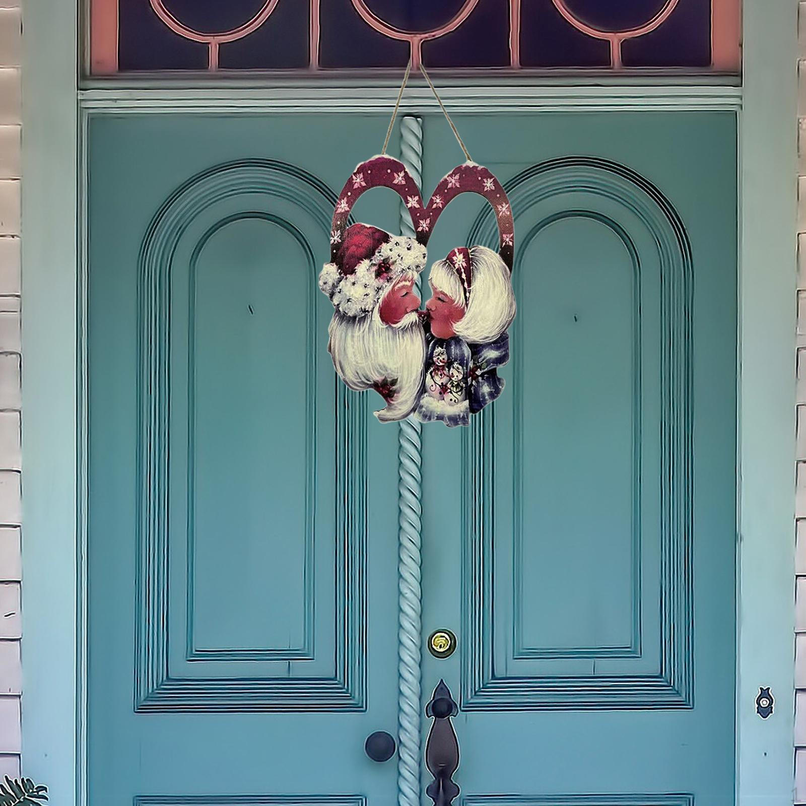 Christmas Hanging Santa Claus Sign Indoor/Outdoor Decor Wreath Wall Ornament for Holidays
Christmas Hanging Santa Claus Sign Indoor/Outdoor Decor Wreath Wall Ornament for Holidays