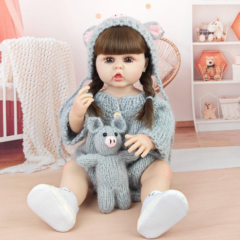 Rebirth Doll 55cm Soft Enamel Doll Simulated Children s Toys Cute Girl Princess Dressed In Doll Accompanying Children with Family Toys
Rebirth Doll 55cm Soft Enamel Doll Simulated Children s Toys Cute Girl Princess Dressed In Doll Accompanying Children with Family Toys
