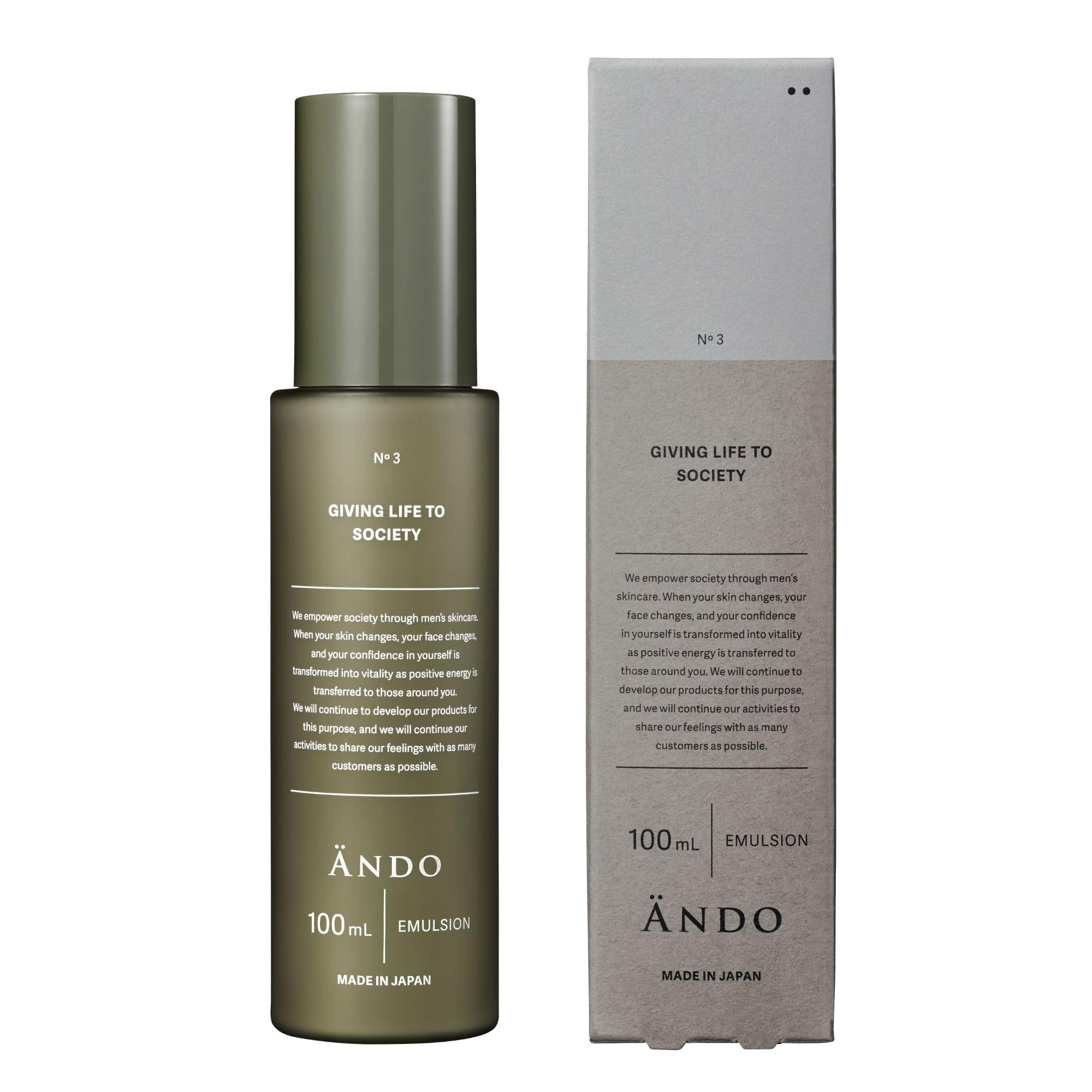 ANDO EMULSION Emulsion Lotion, Pyridoxine Trishexyldecanoate, 100mL, Men s Skincare, Suitable for Sensitive Skin, High-Density Texture, Emollient
ANDO EMULSION Emulsion Lotion, Pyridoxine Trishexyldecanoate, 100mL, Men s Skincare, Suitable for Sensitive Skin, High-Density Texture, Emollient