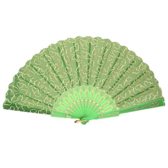 Love Heart Print Folding Fan Chinese Style Hollow Ribs Fabric Hand Fan Portable Cooling Fan Dance Party Performance Props зелений
Love Heart Print Folding Fan Chinese Style Hollow Ribs Fabric Hand Fan Portable Cooling Fan Dance Party Performance Props зелений