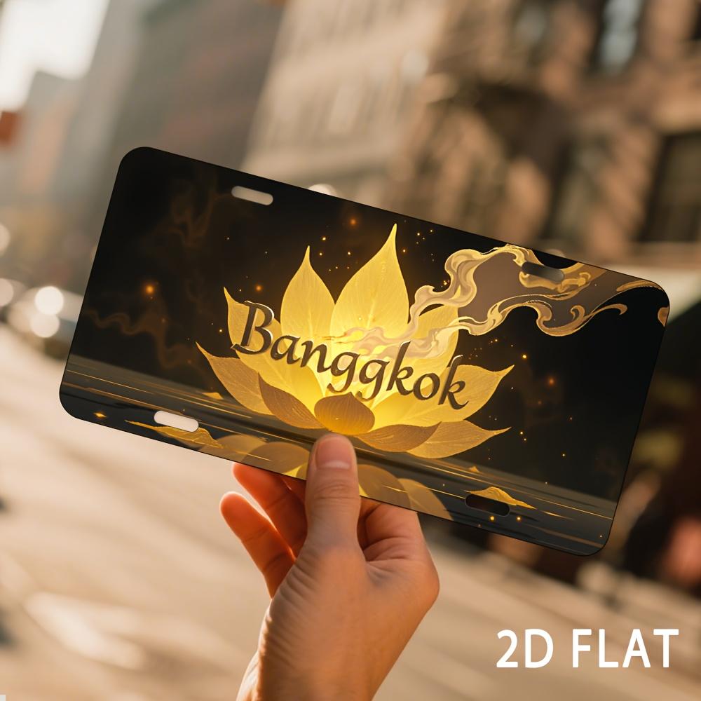 D Flat pc BangkokThemed Metallic Wall Art Golden for Lotus Flower Decor with Dark Background x Inches (xcm) Home 15x30cm(5.9x7.8inch)
D Flat pc BangkokThemed Metallic Wall Art Golden for Lotus Flower Decor with Dark Background x Inches (xcm) Home 15x30cm(5.9x7.8inch)