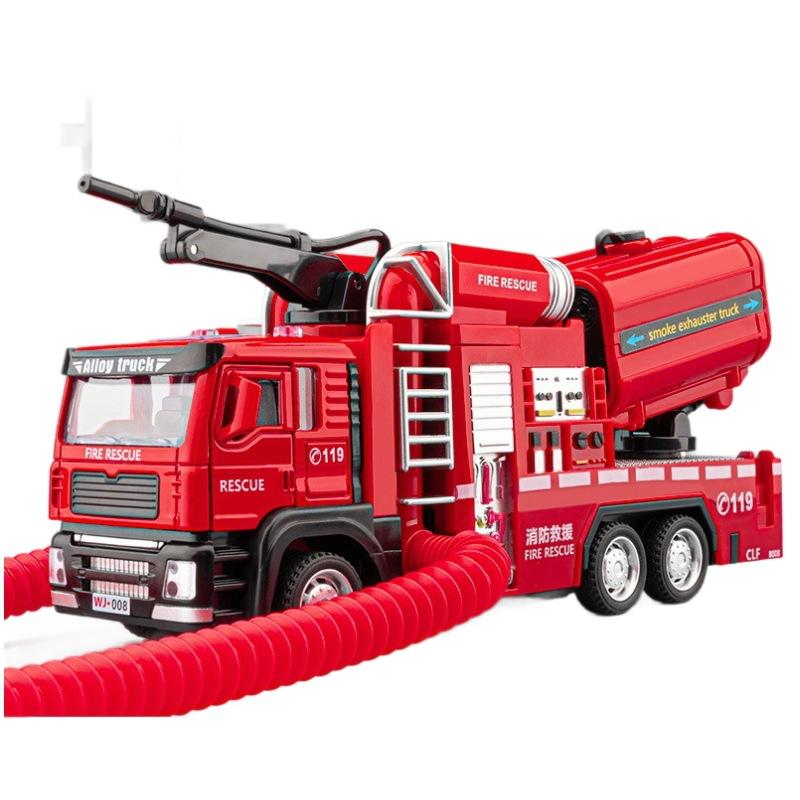 New Smoke Exhaust Fire Truck Die-cast Light Music Alloy Fire Truck Model Can Spray Water Ladder Rescue Truck Toy Children s Gift
New Smoke Exhaust Fire Truck Die-cast Light Music Alloy Fire Truck Model Can Spray Water Ladder Rescue Truck Toy Children s Gift