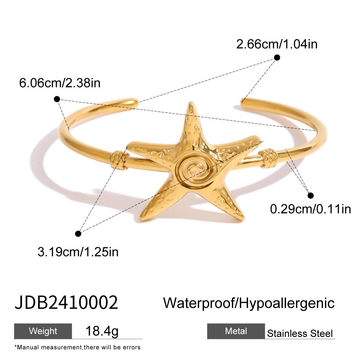 JYL TS Bracelet Bangle Starfish Open Design Beachy Charm Brings Adventure & Abundance JDB2410002 французские вина
JYL TS Bracelet Bangle Starfish Open Design Beachy Charm Brings Adventure & Abundance JDB2410002 французские вина