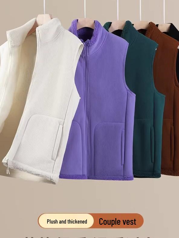 Double-Sided Composite Fleece Vest: Velvet-Enhanced, Thick, Warm Winter Outerwear for Men, Women, Couples – Ideal for Casual Wear. M лаванда фіолетовий колір
Double-Sided Composite Fleece Vest: Velvet-Enhanced, Thick, Warm Winter Outerwear for Men, Women, Couples – Ideal for Casual Wear. M лаванда фіолетовий колір