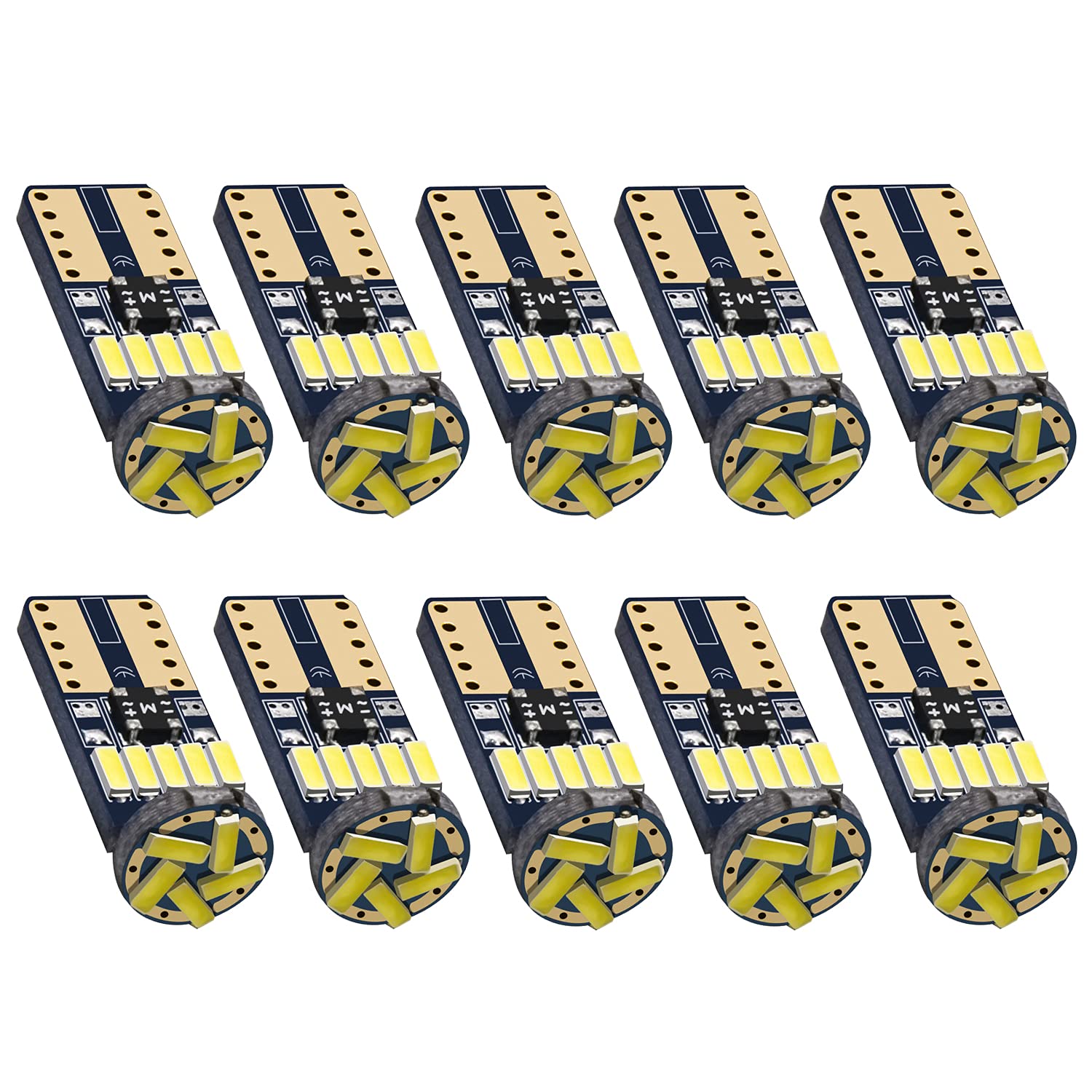 NAKOBO 10 шт. T10 LED Белый Совместимый для техосмотра 4014 Чип Автомобиль Мотоцикл Габаритный свет Подсветка номерного знака Салонный свет 10 pieces White белый
NAKOBO 10 шт. T10 LED Белый Совместимый для техосмотра 4014 Чип Автомобиль Мотоцикл Габаритный свет Подсветка номерного знака Салонный свет 10 pieces White белый