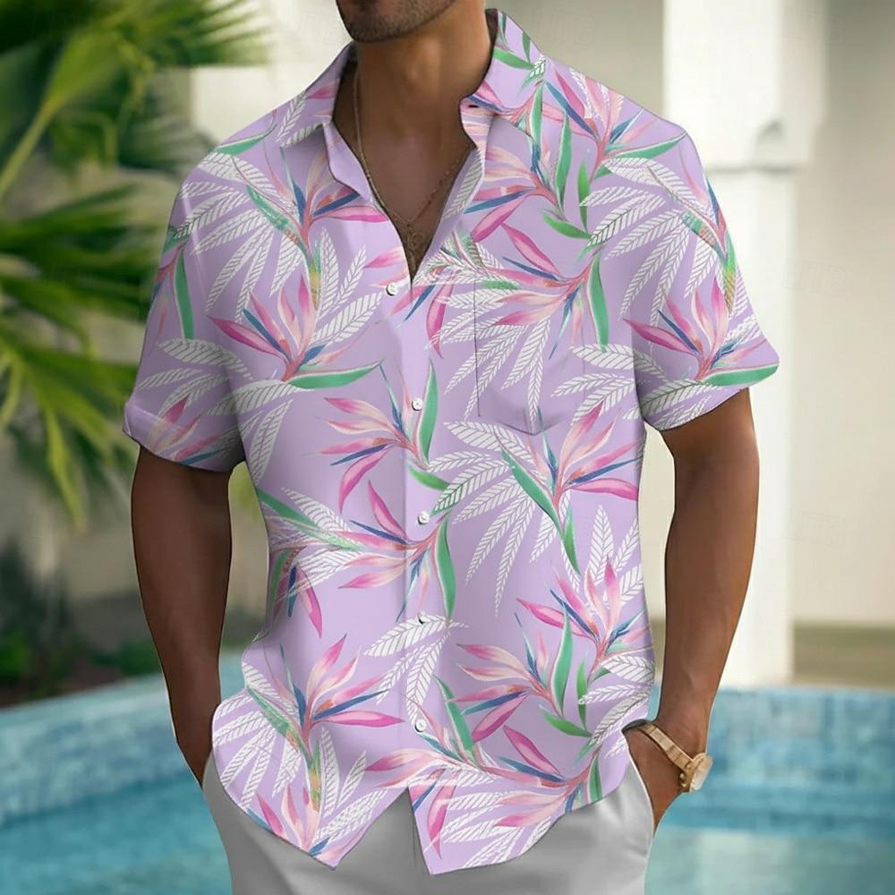 Men s Plant Tropical Leaf Summer Hawaiian Shirt Button Up Shirt Aloha Short Sleeve shirt Summer Collared Shirts Front One Pocket 5XL
Men s Plant Tropical Leaf Summer Hawaiian Shirt Button Up Shirt Aloha Short Sleeve shirt Summer Collared Shirts Front One Pocket 5XL
