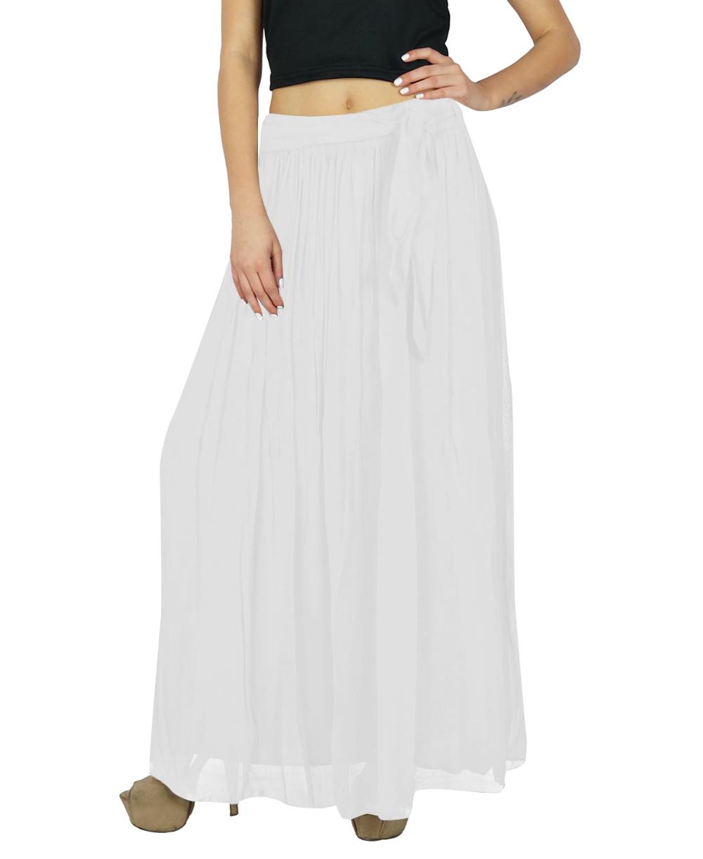 Bimba Women Long Black Maxi Skirt Tulip Style Georgette Boho Bottoms 8 білий
Bimba Women Long Black Maxi Skirt Tulip Style Georgette Boho Bottoms 8 білий