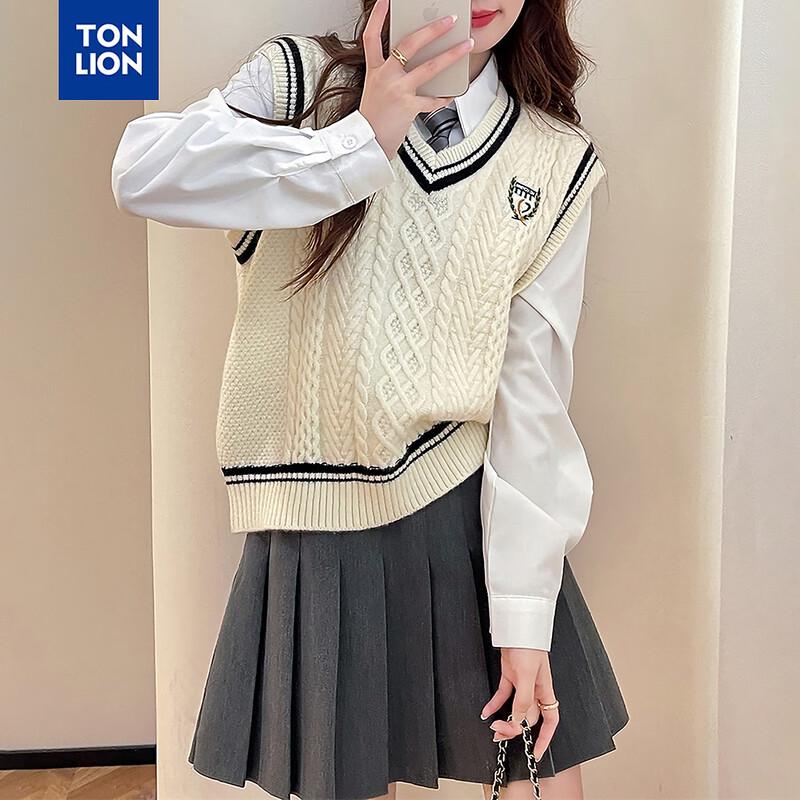 TonLion Women s Collegiate Style Colorblock V-neck Pullover Vest M
TonLion Women s Collegiate Style Colorblock V-neck Pullover Vest M