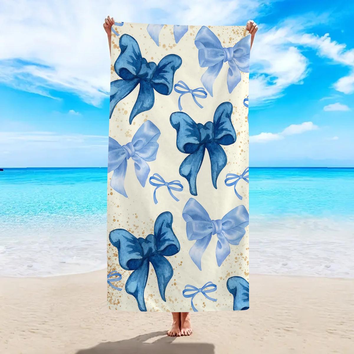 1pc Bow beach towel, quick drying absorbent large beach towel, essential beach towel for beach vacation swimming W30*H60(CM)
1pc Bow beach towel, quick drying absorbent large beach towel, essential beach towel for beach vacation swimming W30*H60(CM)