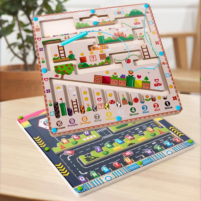 CPC Double-Sided Magnetic Maze Bead Game - Montessori Educational Toy for 5+ Years.
CPC Double-Sided Magnetic Maze Bead Game - Montessori Educational Toy for 5+ Years.