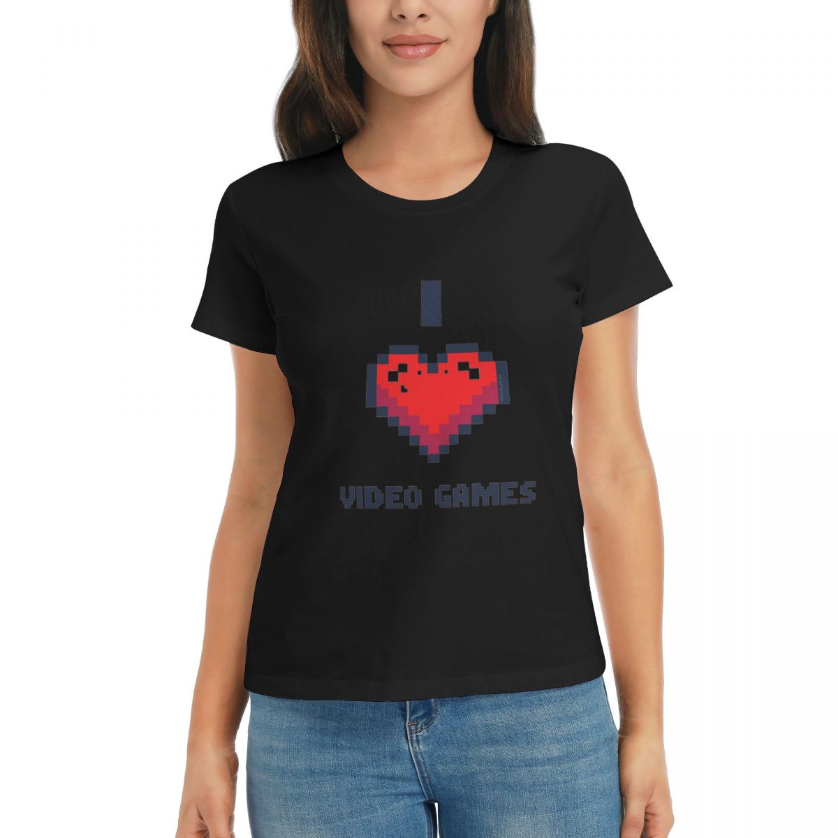 Women TShirt I Heart Video Games Summer Short Sleeve Tees Crew Neck Cotton T Shirts Clothes Tops Streetwear 4XL
Women TShirt I Heart Video Games Summer Short Sleeve Tees Crew Neck Cotton T Shirts Clothes Tops Streetwear 4XL
