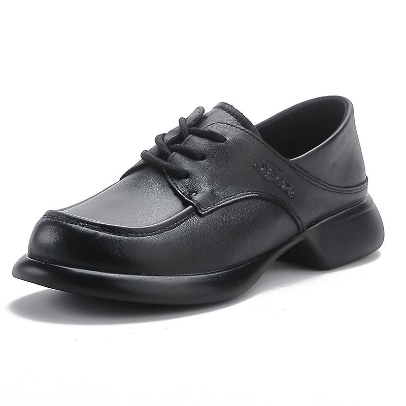 Spring and Autumn Women s Leather Shoes Versatile Medium Heel Thick Sole Thick Heel Round Head Shoes Retro Casual Shoes 35
Spring and Autumn Women s Leather Shoes Versatile Medium Heel Thick Sole Thick Heel Round Head Shoes Retro Casual Shoes 35