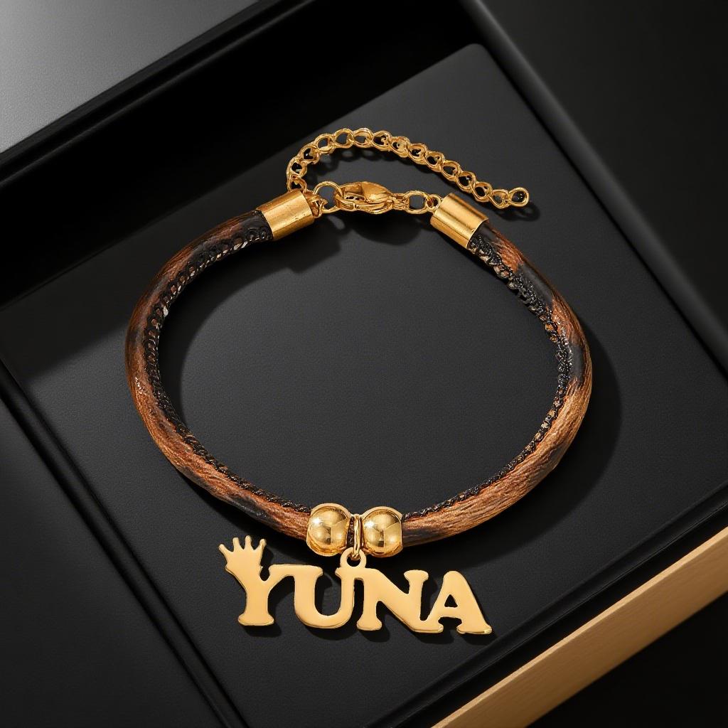 Atoztide Custom Name Bracelet for Women Personalized Stainless Steel Jewelry Handmade Beaded Chain Bangle Birthday Party Gift gold color&25cm
Atoztide Custom Name Bracelet for Women Personalized Stainless Steel Jewelry Handmade Beaded Chain Bangle Birthday Party Gift gold color&25cm