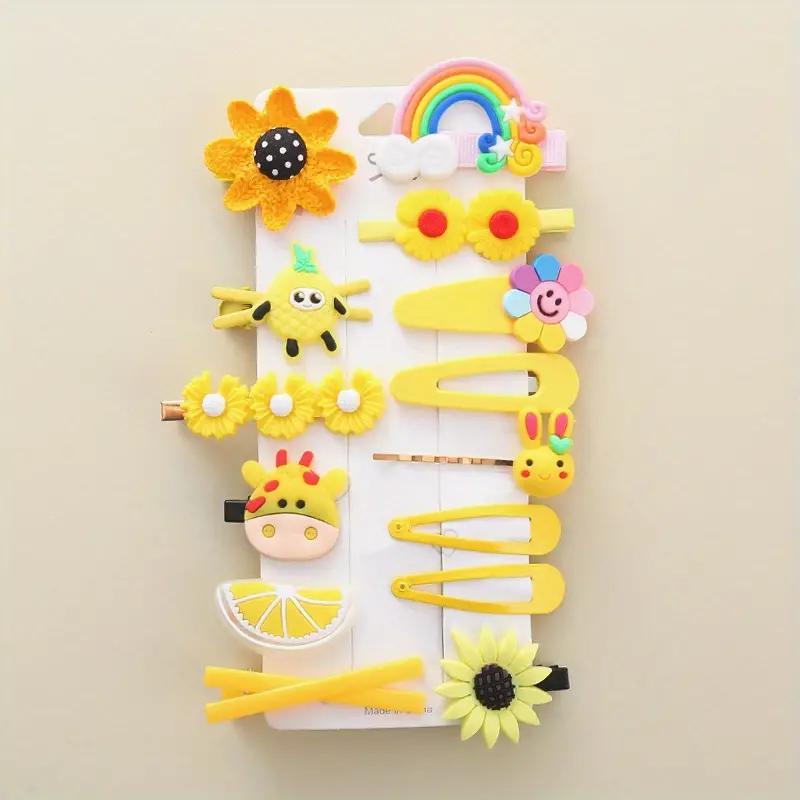 Набор из 14 заколок для волос ярких цветов — идеально подходит для детей — боковые зажимы с бантом в виде цветов, радуги, животных и фруктов!
Набор из 14 заколок для волос ярких цветов — идеально подходит для детей — боковые зажимы с бантом в виде цветов, радуги, животных и фруктов!